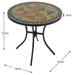Tampa 76cm Bistro Table -Garden and Outdoors 1000116860 alt09