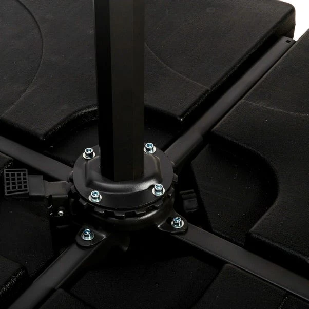 3m Royal Craft Deluxe Pedal Operated Rotational Cantilever Parasol With Cross Stand 16 3m Royal Craft Deluxe Pedal Operated Rotational Cantilever Parasol With Cross Stand - Image 16