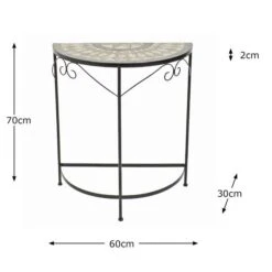 Summer Terrace Brava Semi Table -Garden and Outdoors 1000148040 alt09
