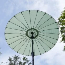 2m Shanghai Sage Green Crank Parasol 9 2m Shanghai Sage Green Crank Parasol -Garden and Outdoors 1000159348 alt01