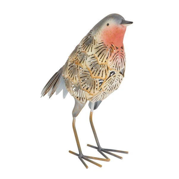 Metal Robin Indoor Outdoor Ornament 3 Metal Robin Indoor Outdoor Ornament - Image 3