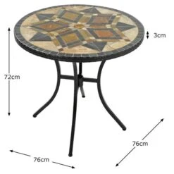 Dallas 76cm Bistro Table -Garden and Outdoors 1000162726 alt09