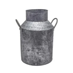 Ivyline Galvanised Milk Churn Plant Pot -Garden and Outdoors 1000165581 alt03