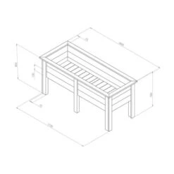 Deep Root Planter 1.8m -Garden and Outdoors 30600956 alt07