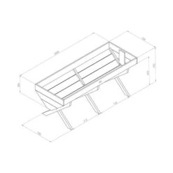 Veg Bed Planter 2m -Garden and Outdoors 30601451 alt09