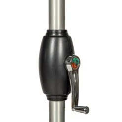 2.5m Brushed Aluminium Crank And Tilt Parasol -Garden and Outdoors 30649986 alt02