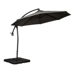 3m Royal Craft Deluxe Pedal Operated Rotational Cantilever Parasol With Cross Stand 19 3m Royal Craft Deluxe Pedal Operated Rotational Cantilever Parasol With Cross Stand -Garden and Outdoors 30650022 alt03