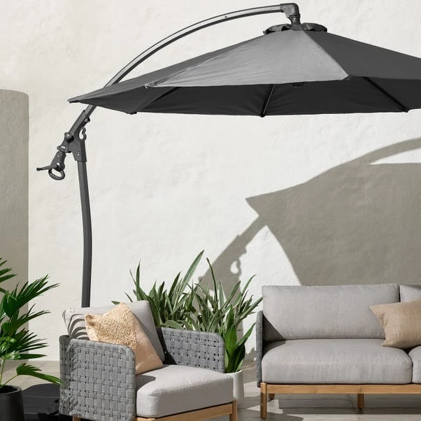 3m Royal Craft Deluxe Pedal Operated Rotational Cantilever Parasol With Cross Stand 8 3m Royal Craft Deluxe Pedal Operated Rotational Cantilever Parasol With Cross Stand - Image 8