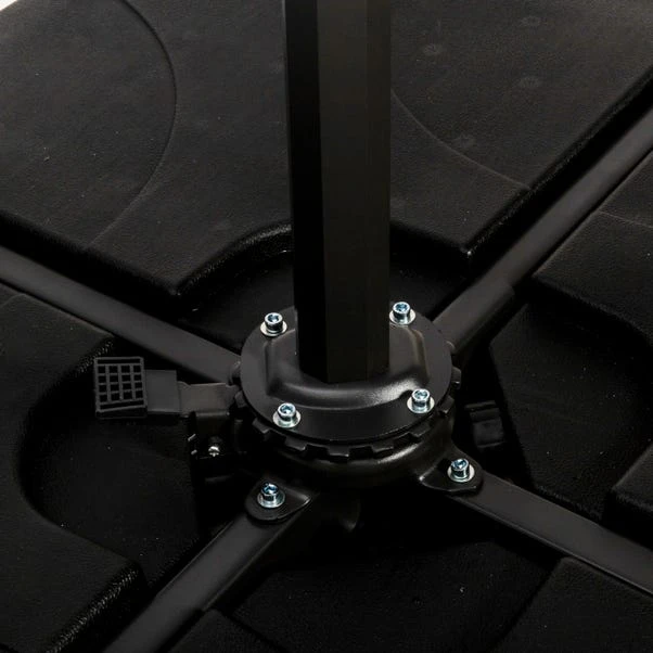 3m Royal Craft Deluxe Pedal Operated Rotational Cantilever Parasol With Cross Stand 10 3m Royal Craft Deluxe Pedal Operated Rotational Cantilever Parasol With Cross Stand - Image 10