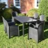 Trabella Roma 6 Seater Dining Set With Sicily Chairs