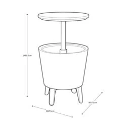 Keter Cool Bar Ice Bucket Table With Lights 16 Keter Cool Bar Ice Bucket Table With Lights -Garden and Outdoors 30695572 alt08
