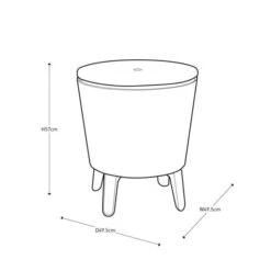 Keter Cool Bar Ice Bucket Table With Lights 17 Keter Cool Bar Ice Bucket Table With Lights -Garden and Outdoors 30695572 alt09