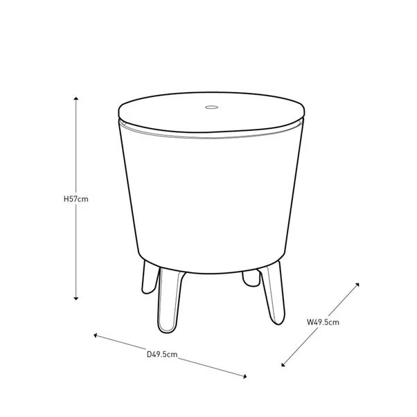 Keter Cool Bar Ice Bucket Table With Lights 9 Keter Cool Bar Ice Bucket Table With Lights - Image 9