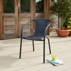 Rattan Bistro Chair -Garden and Outdoors 30718841