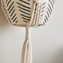 Macrame Hanging Ceramic Plant Pot -Garden and Outdoors 30732438 alt02