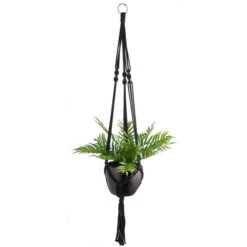 Macrame Hanging Ceramic Plant Pot -Garden and Outdoors 30732442 alt05
