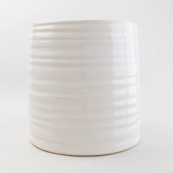 Churchgate Ceramic Ripple Plant Pot 2 Churchgate Ceramic Ripple Plant Pot - Image 2