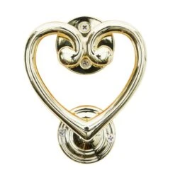 Heart Gold Door Knocker -Garden and Outdoors 30756567 alt02