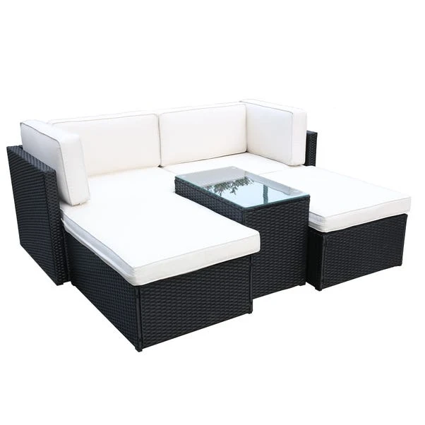 Berlin 4 Seater Black Multi Setting Relaxer Set 1 Berlin 4 Seater Black Multi Setting Relaxer Set