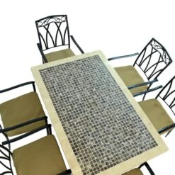 Wilmington Dining Table With 6 Ascot Chairs Set 12 Wilmington Dining Table With 6 Ascot Chairs Set -Garden and Outdoors 30760659 alt02