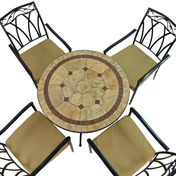 Riverside 91cm Patio Table Set With 4 Austin Chairs 3 Riverside 91cm Patio Table Set With 4 Austin Chairs - Image 3