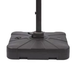 3.5m Deluxe Cantilever Solar Strip Grey Parasol With 100kg Base -Garden and Outdoors 30763398 alt04