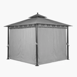 Dubai Grey Gazebo 10 Dubai Grey Gazebo -Garden and Outdoors 30763555 alt02