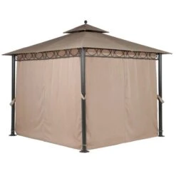 Dubai Mocha Gazebo 10 Dubai Mocha Gazebo -Garden and Outdoors 30763556 alt02