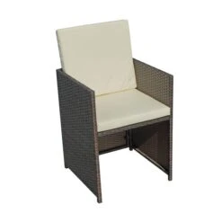 Cannes Brown 10 Seater Cube Set -Garden and Outdoors 30763587 alt07