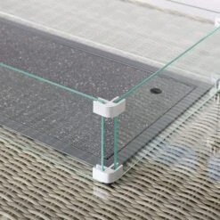 Wentworth 7 Piece Deluxe Modular Corner Lounge Set With Rectangular Firepit -Garden and Outdoors 30763610 alt04