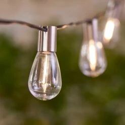 Brushed Silver 10L Retro String Lights 1.8m -Garden and Outdoors 30792763 alt02