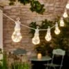 White Festoon String Lights 20 Bulbs