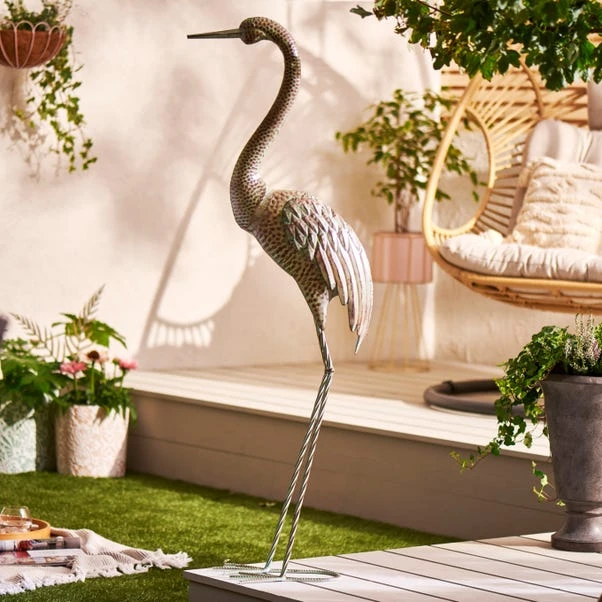 Metal Heron Decor 1 Metal Heron Decor