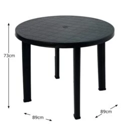 Revello Round Table Anthracite -Garden and Outdoors 30824648 alt02
