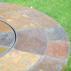 Bayfield Firepit 89cm Table With 4 Ascot Chairs Set -Garden and Outdoors 30826728 alt04