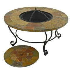 Bayfield Coffee Table Firepit 89cm -Garden and Outdoors 30826765 alt02