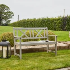 Cambridge 2 Seater Acacia Wood Bench 15 Cambridge 2 Seater Acacia Wood Bench -Garden and Outdoors 30845585