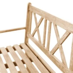 Cambridge 2 Seater Acacia Wood Bench 12 Cambridge 2 Seater Acacia Wood Bench -Garden and Outdoors 30845586 alt02