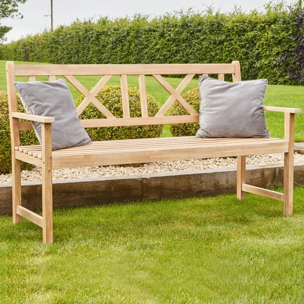 Cambridge 3 Seater Acacia Wood Bench 1 Cambridge 3 Seater Acacia Wood Bench