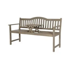 Richmond Acacia Wood Bench With Pop Up Table 12 Richmond Acacia Wood Bench With Pop Up Table -Garden and Outdoors 30845589 alt01