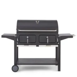 Tower Ignite Duo XL Charcoal BBQ, Black Steel