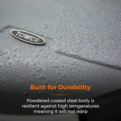 Tower Tourer Two Burner Portable Gas BBQ, Black Steel -Garden and Outdoors 30849209 alt05