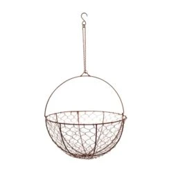 Netted Wire Hanging Basket