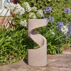 Outdoor Spiral Water Feature -Garden and Outdoors 30849639