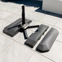 One Box 3m Round Parasol With Water Base -Garden and Outdoors 30854699 alt07