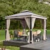 Luxury 3m X 3m Gazebo With LED Light