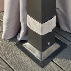 Luxury 3m X 3m Gazebo With LED Light -Garden and Outdoors 30854702 alt06