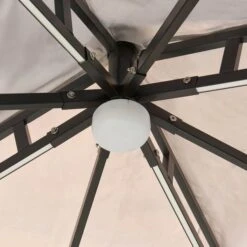 Luxury 3m X 3m Gazebo With LED Light -Garden and Outdoors 30854702 alt07