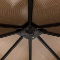 Runcton Polycarbonate 3.6m X 3.6m Gazebo -Garden and Outdoors 30854703 alt04