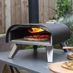 Zanussi Wood Pellet Pizza Oven With Paddle & Cover -Garden and Outdoors 30856035 alt06